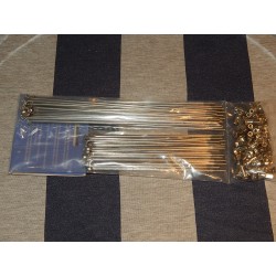 Ensemble Jante Chromé Anglaise et Rayons Pour BSA B33, M20, M21, A10, A65, B44 (Roue Avant)