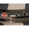 Ensemble Jante Chromé Anglaise et Rayons Pour BSA B33, M20, M21, A10, A65, B44 (Roue Avant)