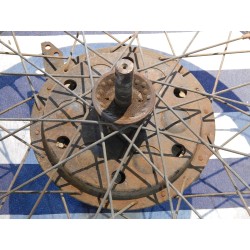 Ensemble Jante Chromé Anglaise et Rayons Pour BSA B33, M20, M21, A10, A65, B44 (Roue Avant)