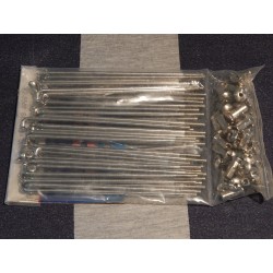 Ensemble Jante Chromé Anglaise et Rayons Pour  BSA A65 Spitfire et Goldstar Clubman (Roue Avant)