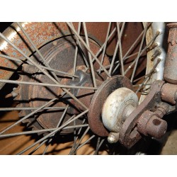 Ensemble Jante Chromé Anglaise et Rayons Pour  BSA B25 C25 et B44 Shooting Star (Roue Arrière)