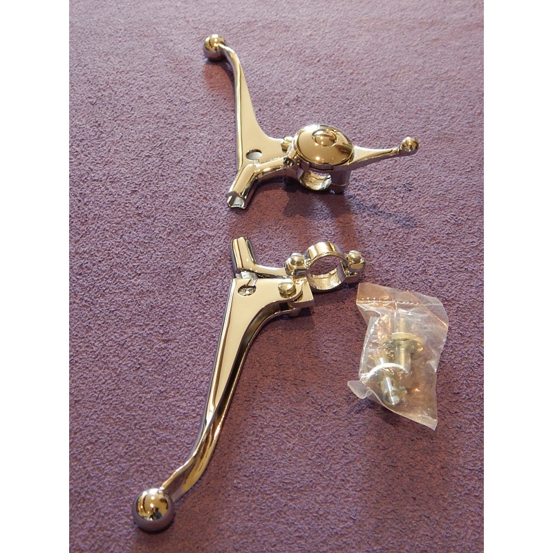 Paire de Leviers de Guidon Pour Embrayage, Frein et Starter, Triumph