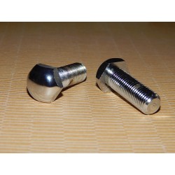 Boulons Chromés Montage Phare Triumph Bonneville L.F Harris 1985 (Paire)
