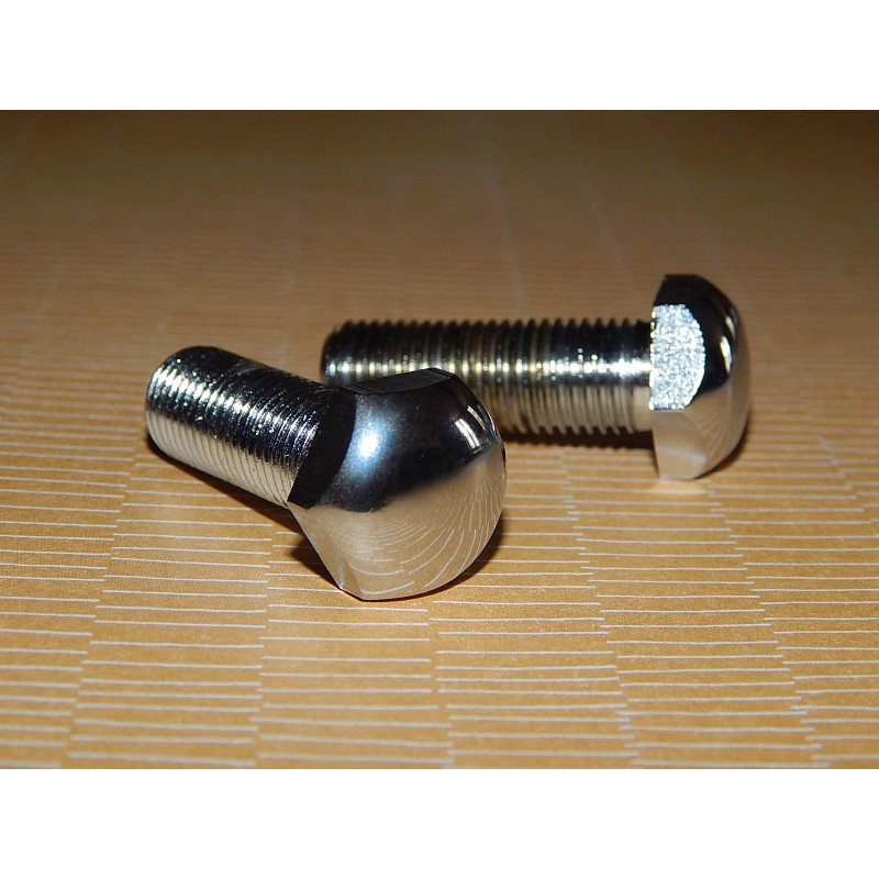 Boulons Chromés Montage Phare Triumph Bonneville L.F Harris 1985 (Paire)