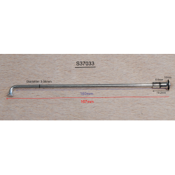 Ensemble Jante Chromé Anglaise et Rayons en Inox Pour BSA avec Moyeux Ariel