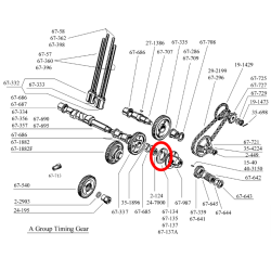 Rondelle en Liège de Ventilation BSA A7 et A10, Épaisseur 3mm