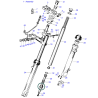 Écrou de Tube de Fourche BSA et Triumph avec Fourreaux de Fourche en Aluminium