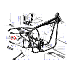 Goujon de Cale Pied Gauche BSA A50 et A65