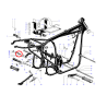 Goujon de Cale Pied Gauche BSA A50 et A65