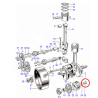 Écrou du Rotor d'Alternateur Triumph 500cc T100 1969-1974