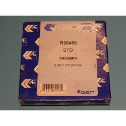 Jeu de Segments Triumph 750cc Côte Standard