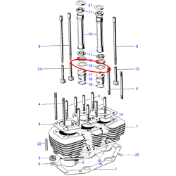 Joint de Colonette de Tige de Culbuteur Triumph T150 et T160 et BSA A75