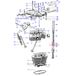 Joint Torique Nitrile du Bas de Tube de Culbuteur Triumph