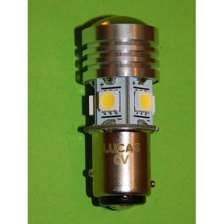 Ampoule LED 6V Pour Feu Arrière, Authentique Lucas