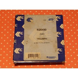 Jeu de Segments AE Neuf d'Époque Triumph 750cc +0.040"