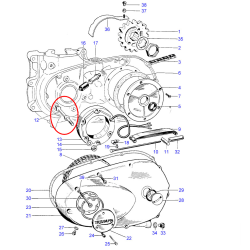 Goujon Montage d'Alternateur Triumph 500cc 1969-1974