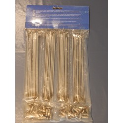 Jeu de 40 Rayons et Écrous en Inox pour Roue Avant Norton 19 Pouces Frein À Disque