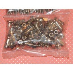 Jeu de 40 Rayons et Écrous en Inox pour Roue Avant Triumph et BSA