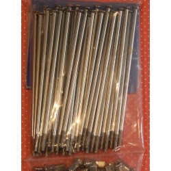 Jeu de 40 Rayons et Écrous en Inox pour Roue Avant Triumph et BSA