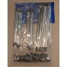Jeu de 40 Rayons et Écrous en Inox pour Roue Arrière 18 Pouces Moyeu Conique BSA et Triumph