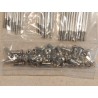 Jeu de 40 Rayons et Écrous en Inox pour Roue Arrière 18 Pouces Moyeu Conique BSA et Triumph