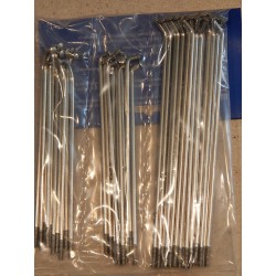 Jeu de 40 Rayons et Écrous en Inox pour Roue Arrière 18 Pouces Moyeu Conique BSA et Triumph