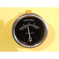 Ampèremètre AVEC DEFAUT 2 Pouces / 51mm avec Boîtier Métal et Fond Noir, 8 - 0 - 8 Ampères