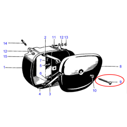 Vis pour la Boîte aux Outils AJS Matchless