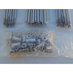 Jeu de 40 Rayons et Écrous en Inox pour Roue Avant Triumph et BSA 8 Pouces 1967-