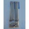 Jeu de 40 Rayons et Écrous en Inox pour Roue Arrière QD en 18 Pouces Triumph