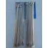 Jeu de 40 Rayons et Écrous en Inox pour Roue Arrière QD en 18 Pouces Triumph