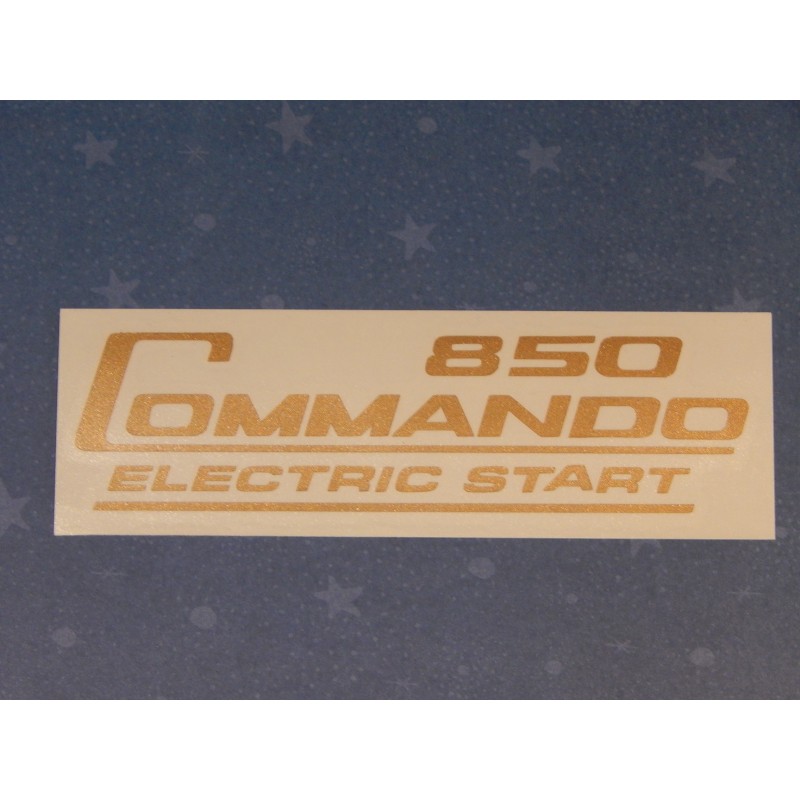 Décalcomanie Norton Commando 850 Electric Start en Couleur Or