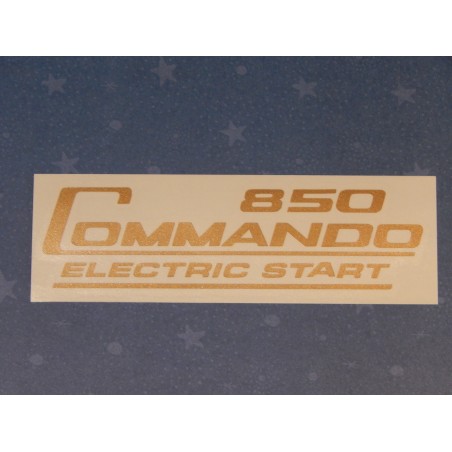 Décalcomanie Norton Commando 850 Electric Start en Couleur Or