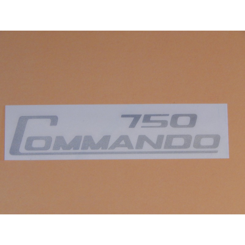 Décalcomanie Norton Commando 750 en Couleur Argent