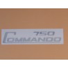 Décalcomanie Norton Commando 750 en Couleur Argent