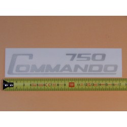 Décalcomanie Norton Commando 750 en Couleur Argent