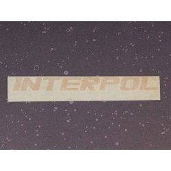 Décalcomanie Norton INTERPOL en Couleur Or