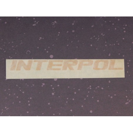 Décalcomanie Norton INTERPOL en Couleur Or