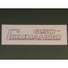 Décalcomanie Norton Commando 850 en Couleur Argent avec Contour Noir