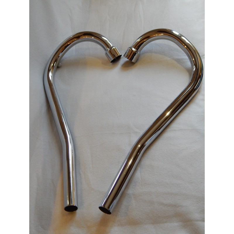 Tubes d'Échappement Relevés pour TRIUMPH T120C et TR6SC 1963-66