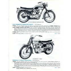 Tubes d'Échappement Relevés pour TRIUMPH T120C et TR6SC 1963-66