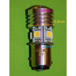 Ampoule LED 6V Pour Feu Arrière, Authentique Lucas