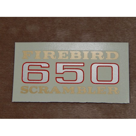 Décalcomanie BSA 650cc Firebird Scrambler