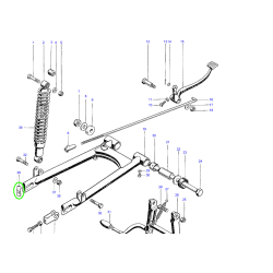 Cache du Bras Oscillant / Ajusteur de Chaîne Triumph et BSA