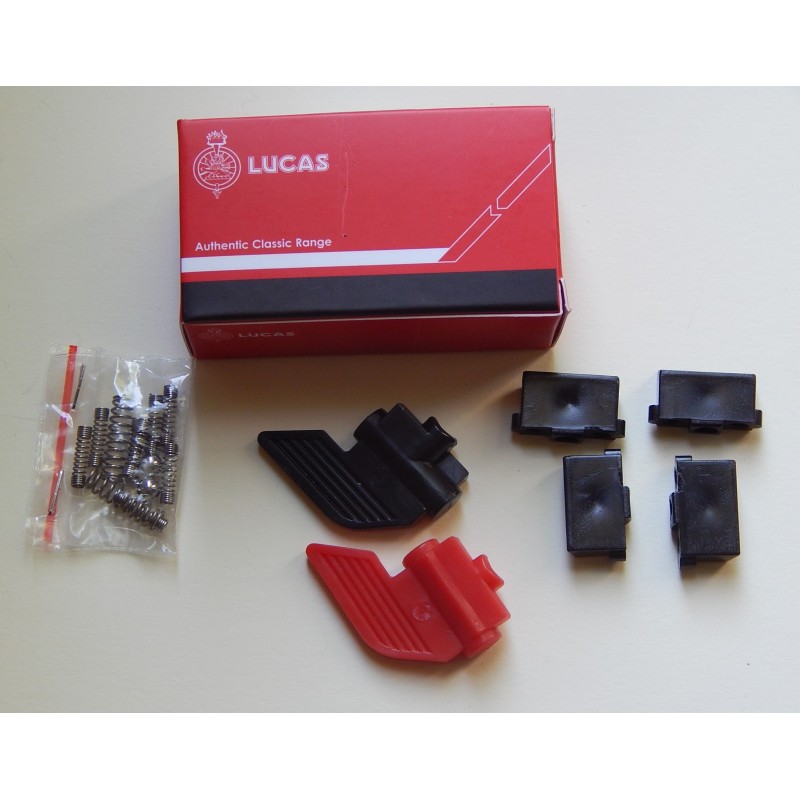 Kit pour Réviser Commodo Lucas 169SA Leviers Courts Noir et Rouge 1971-72