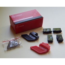 Kit pour Réviser Commodo Lucas 169SA Leviers Courts Noir et Rouge 1971-72