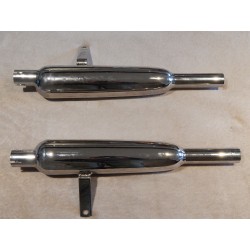 Silencieux pour Triumph T120C Marché Américain Côte Est 1963-66 (Paire)