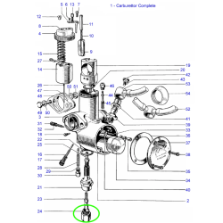 Écrou Cache Gicleur Principal d'un Carburateur Amal Monobloc 376 ou 389