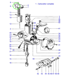 Vis pour le Clip du Haut de Carburateur Amal 376 ou 389