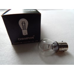 Boîte de Dix Ampoules Champion 6V 21W Stock d'Époque